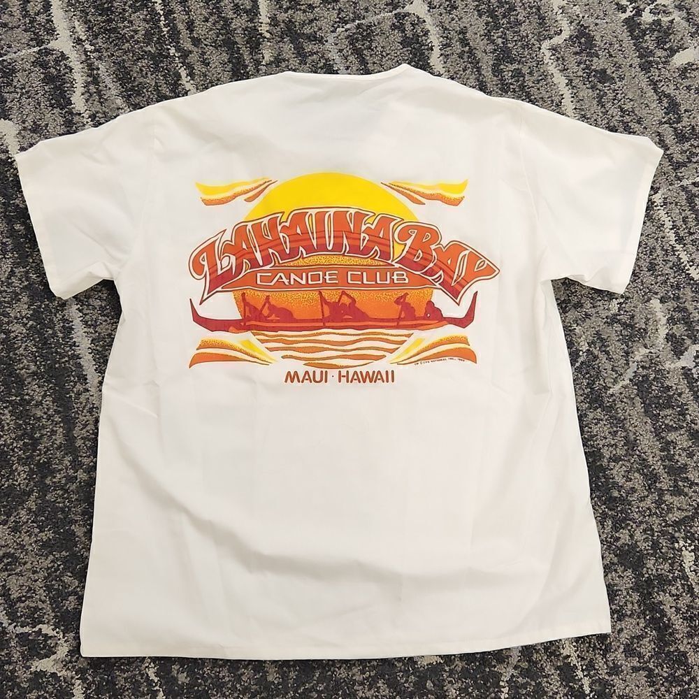 Vintage 1985 Lahaina Bay Canoe Club Maui Hawaii Top